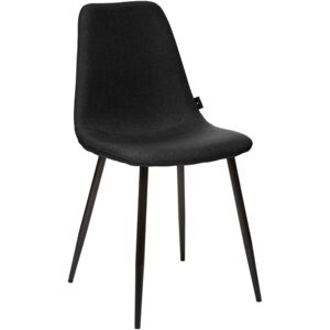 Lot de 2 chaises style Vintage pieds métal noir Nathalia Atmosphera Couleur: Noir - Noir - Publicité