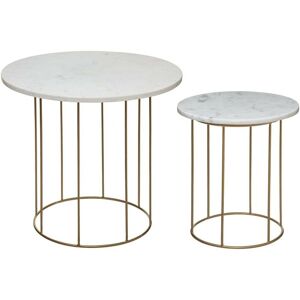 Lot De 2 Tables a Café Marbre Atmosphera - Publicité