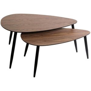 Atmosphera - Lot de 2 Tables Basses Gigognes Mileo 98cm Naturel - Publicité