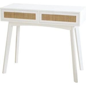 Lúzete - console de bureau blanc leif - Blanc - Publicité