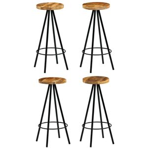 PROLENTA PREMIUM Maison du'Monde - Chaises de bar lot de 4 bois de manguier solide - Publicité