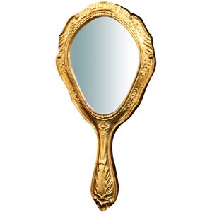 BISCOTTINI Miroir à poignée Vintage 30x14cm, miroir de maquillage avec poignée, miroir de Table Vintage, petite coiffeuse - Publicité