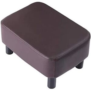 IBUYKE Petit Repose-Pieds en Cuir pu Repose-Pieds Ottoman Moderne Maison Salon Chambre Tabouret rectangulaire avec siège rembourré, Marron RF-BD209-C - Publicité