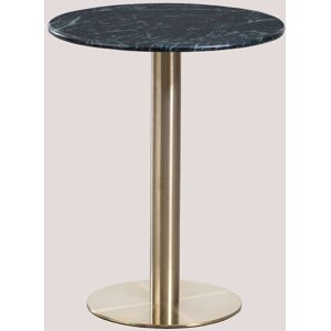 Sklum - Table de Bar Ronde en Marbre Cosmopolitan Ø60 cm Or champagne - Ø60 cm Or champagne Vert - Publicité