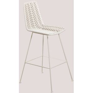 Tabouret Haut en Rotin Synthétique Gouda Colors SKLUM Blanc ↑75 cm Blanc - Blanc ↑75 cm Blanc - Publicité