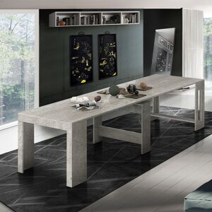 Web Furniture - Table à manger extensible 90x51-300cm salon cuisine Pratika Pilka - Publicité
