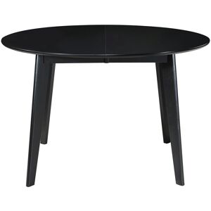 MILIBOO Table à manger design extensible ronde noire L120-150 cm leena - Noir - Publicité