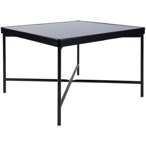 Table basse en verre Smooth 60 x 60 x 40 cm - Noir