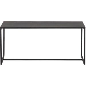 MILIBOO Table basse rectangulaire design métal noir L100 cm karl - Noir - Publicité
