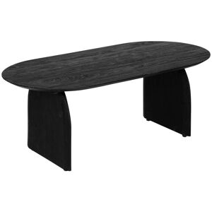 Atmosphera - Table basse en bois de Manguier Noir finition texturée 120 x 60 cm Noir - Publicité