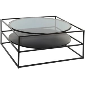 Atmosphera - Table basse Yoho noir 90x90cm créateur d'intérieur - Noir - Publicité