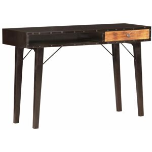 Vidaxl - Table console 118x35x76 cm Bois de récupération massif Noir - Publicité