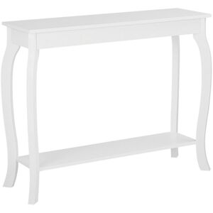 Beliani - Table Console Blanche en mdf de Style Traditionnel pour Hall d'Entrée et Couloir Classique ou Scandinave - Publicité