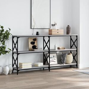 Vidaxl - Table console sonoma gris 200x28x80,5 cm bois d'ingénierie - Publicité