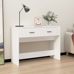 VIDAXL Table console Blanc 100x39x75 cm Bois d'ingénierie - Publicité