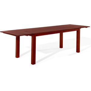 BELIANI Table en bois de chêne rouge foncé 180 x 85 cm maxima - Publicité