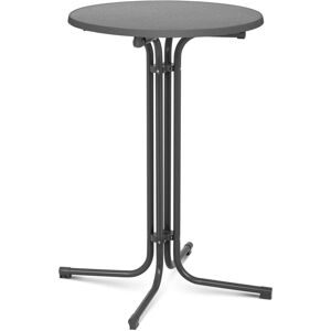 Royal Catering - Table Haute De Bar Bistrot Mange Debout Restaurant Mobile Plateau ø 70cm Gris - Publicité