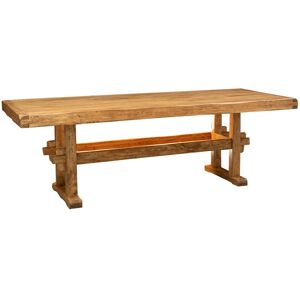 BISCOTTINI Table rustique en bois massif de finition naturelle tiglio - Publicité