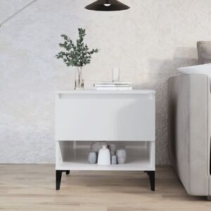 Vidaxl - Table d'appoint Blanc brillant 50x46x50 cm Bois d'ingénierie - Publicité