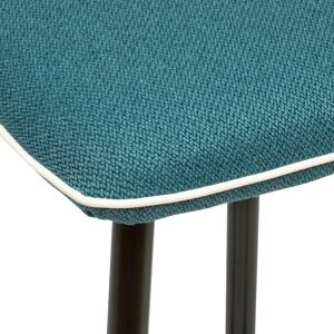 Atmosphera - Tabouret bar Design Lanir Couleur: Bleu canard - Bleu canard - Publicité