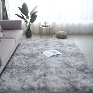 ENSOLEILLE Tapis en peluche dégradé de teinture par nouage, tapis de table basse de salon, 5080cm - Publicité