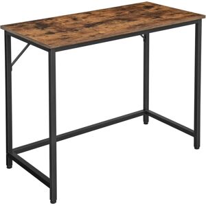 Vasagle - Bureau, Table, Poste de Travail, Petite Taille, 100 x 50 x 75 cm, pour Bureau, Salon, Chambre, Assemblage Simple, métal, Style Industriel, Marron Rustique par songmics LWD41X - Publicité