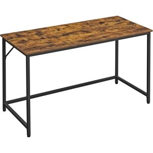 Vasagle - Bureau, Table, Poste de Travail, 140 x 60 x 75 cm, pour Bureau, Salon, Chambre, Assemblage Simple, Métal, Style Industriel, Grège et Noir par songmics LWD043B02 - Publicité