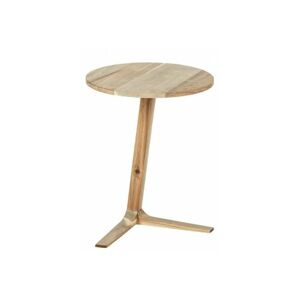 Table de nuit bois Acina, bout de canapé bois, design scandinave, Bois Acacia certifié fsc, ø40cmxH50cm, marron - Wenko - Publicité