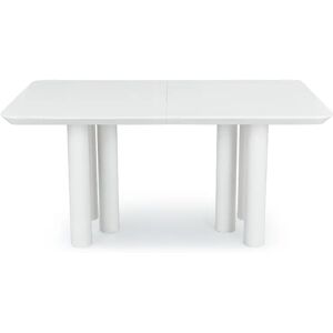 NV GALLERY Table a manger AMADEO - Table a manger extensible, pour 4-8 personnes, Bois blanc, L160-240 Blanc