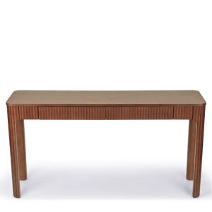 NV GALLERY Bureau DUNE - Bureau ou console, Bois de frene teinte noyer, L145 Marron