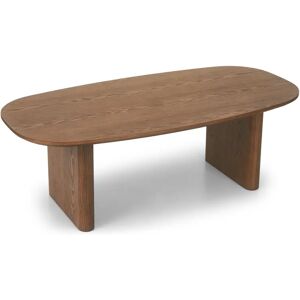 NV GALLERY Table basse DAWN - Table basse, Bois de frene teinte noyer, L120 Marron