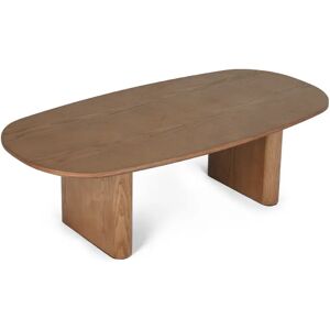 Table basse DAWN - Table basse, Bois de frêne teinte noyer, L100 Marron