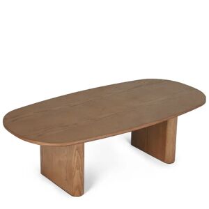 NV GALLERY Table basse DAWN - Table basse, Bois de frêne teinte noyer, L100 Marron