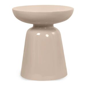 NV GALLERY Meuble d'appoint CERSEÏ - Meuble d'appoint, Fibre de verre beige glossy, H44 Beige