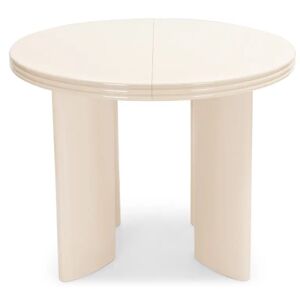 NV GALLERY Table a manger extensible MIRA - Table a manger extensible, pour 4-8 personnes, Bois beige glossy, L100-180 Beige