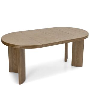 NV GALLERY Table à manger extensible MIRA - Table à manger extensible, pour 4-8 personnes, Bois noyer, L100-180 Marron