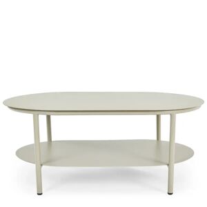NV GALLERY Table basse outdoor FLORENTINO - Table basse outdoor, Métal taupe waterproof, 100x60 Taupe
