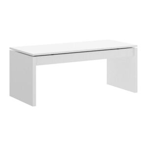 Vente-unique Table basse BASTIAN - Plateau relevable - Coloris blanc