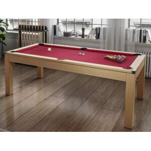 Vente-unique Table transformable - Billard & Ping-pong BALTHAZAR - 213*112*81.5cm - Rouge