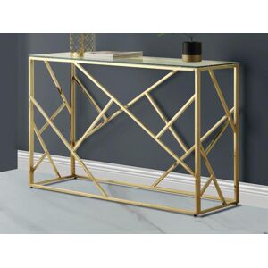 Console ATHENA de Pascal MORABITO - Verre trempe et acier - Dore