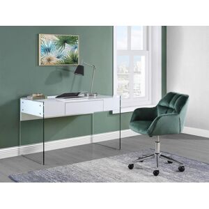 Vente-unique Chaise de bureau - Velours - Vert - Hauteur réglable - PEGA