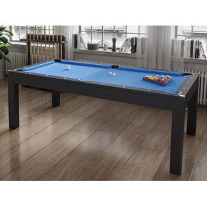 Vente-unique Table transformable noire - Billard & Ping-pong - L182 x l102 x H80 cm - SOUSA