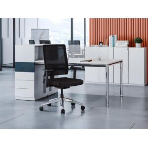 WorkAea Fauteuil de bureau professionnel Tissu Noir MIDTOWN