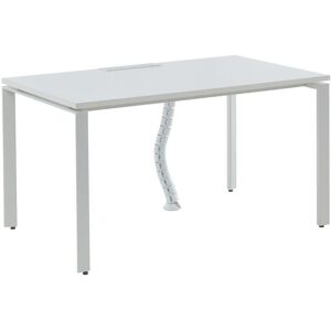 Vente-unique.com Bureau professionnel 1 personne - Blanc - L140 cm - DOWNTOWN