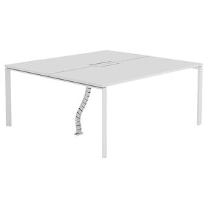 Workēa Bureau bench 2 personnes - Blanc - L160 cm - DOWNTOWN