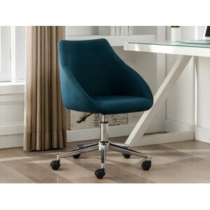 Vente-unique Chaise de bureau - Tissu - Bleu - Hauteur ajustable - REZA