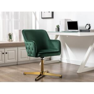 Chaise de bureau - Velours - Vert - CAPULI de Pascal Morabito