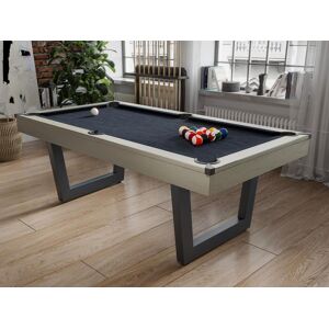 Vente-unique Table transformable - Billard & Ping-pong - Coloris naturel clair et noir - L213,4 x P111,8 x H78,5 cm - MELIAN