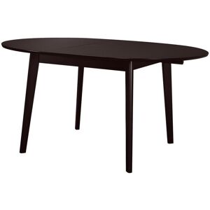 Vente-unique Table ovale extensible TIFFANY - 4 à 6 couverts - Hêtre massif - Wengé