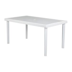 Table a manger de jardin L150 cm Polypropylene Blanc dolomite DIADEME de MYLIA